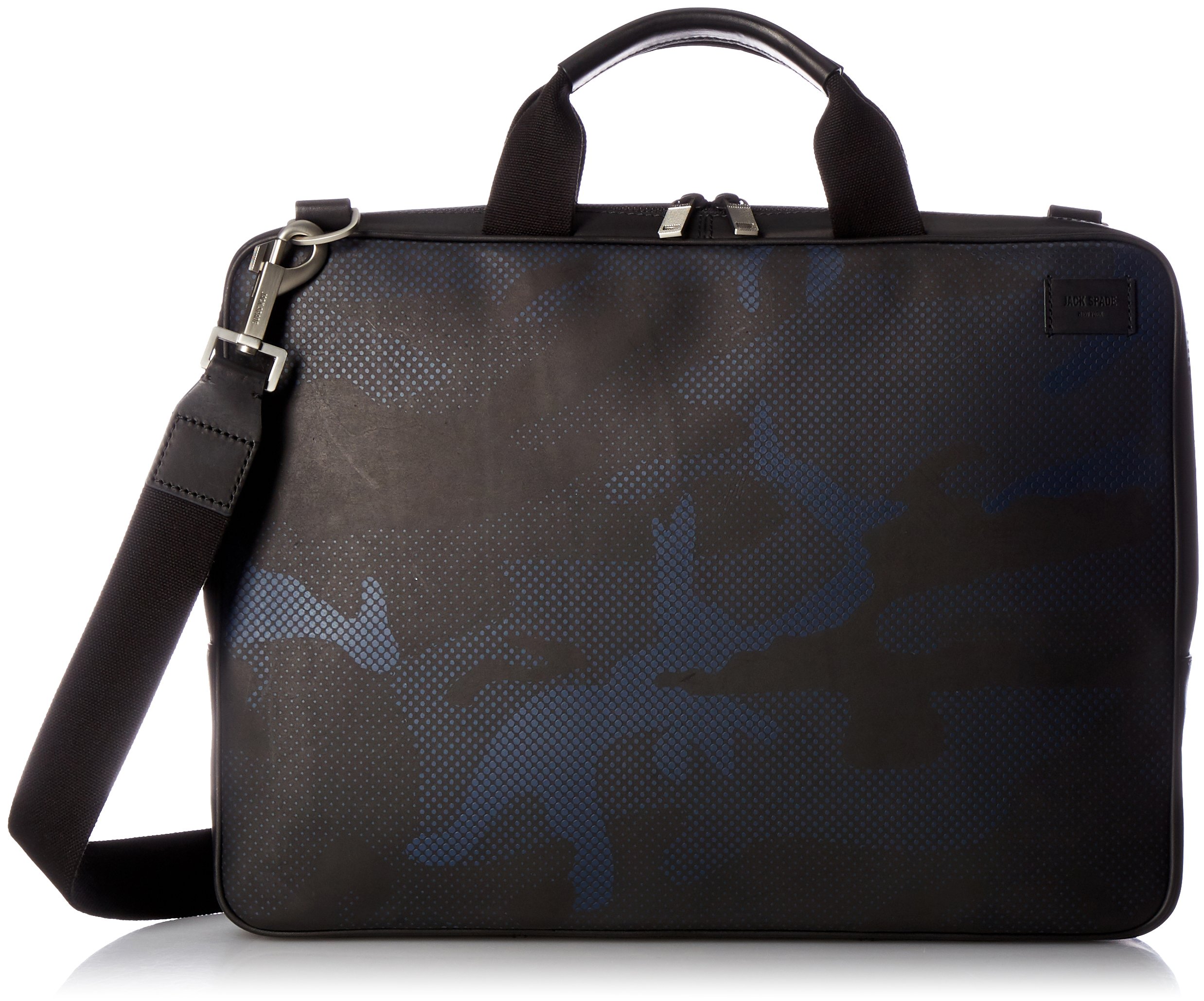 Jack Spade Men's Camo Dots Slim Brief, Black/Dark Navy